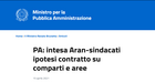Rinnovo contratti pubblici, Aran e sindacati firmano l'accordo su comparti e aree