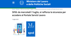 Portale servizi lavoro: dal 7 luglio si accede con SPID di livello 2 di sicurezza