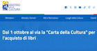 Carta della cultura, domanda al via dal 1° ottobre per il bonus libri di 100 euro
