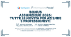 Bonus assunzioni 2026: tutte le novità per aziende e professionisti 