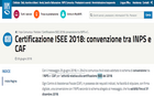  Certificazione ISEE 2018: convenzione tra INPS e CAF