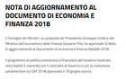Reddito di cittadinanza, flat tax e riforma pensioni: le novità nel testo della Nota al DEF 2019