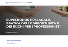Superbonus 110: opportunità e rischi. L'evento formativo del 26 maggio