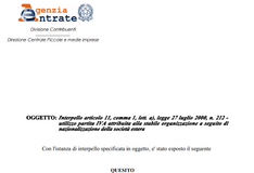 La partita IVA della stabile organizzazione non cambia con il trasferimento della sede legale in Italia