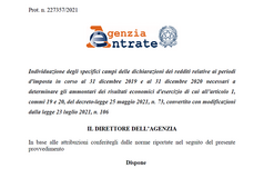 Fondo perduto perequativo: provvedimento e istruzioni dall'Agenzia delle Entrate
