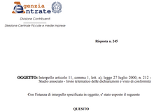 Il visto di conformità per gli studi associati 
