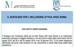 SIA Aree Sisma: domanda Inps entro il 31 ottobre 2017. Ecco come fare
