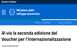 Voucher internazionalizzazione imprese 2017: domanda e requisiti 