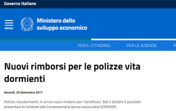 Polizze vita dormienti: domande di rimborso entro il 20 novembre 2017