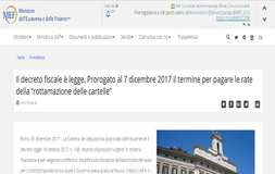 Ufficiale: proroga rottamazione al 7 dicembre. Comunicato MEF