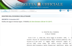Interessi legali ravvedimento 2018