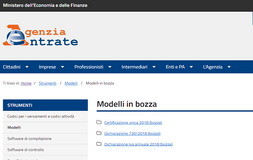 Modello 730, dichiarazione Iva e CU 2018: bozze e novità