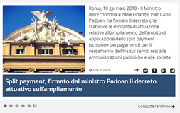 Split payment Iva: decreto attuativo MEF e novità 2018