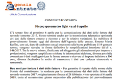 Ufficiale: proroga spesometro al 6 aprile 2018