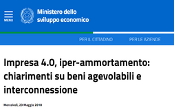 Iperammortamento, nuova circolare MISE: agevolabili anche i distributori automatici 