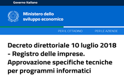 Registro delle imprese, nuove specifiche tecniche dal 24 luglio 2018