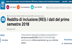 Reddito di inclusione REI 2018: sono stati pubblicati dall'INPS i dati del primo semestre