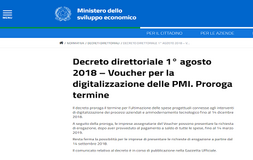 Voucher digitalizzazione PMI: proroga termine