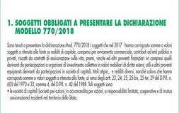Modello 770/2018: soggetti obbligati