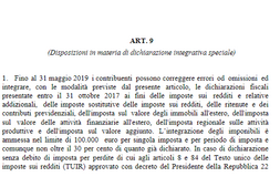 Pace fiscale, condono di 100.000 euro per imposta nel testo del decreto "manipolato”