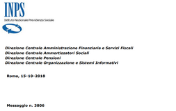 Detrazioni fiscali, comunicazione INPS agevolazioni 2019