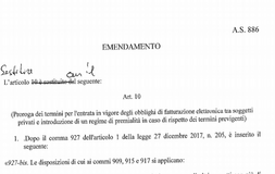 Fattura elettronica, emendamento per la proroga nel DL fiscale