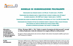 Spesometro: modello comunicazione polivalente ed istruzioni