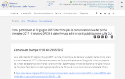 Proroga ufficiale comunicazioni liquidazioni IVA: dpcm firmato
