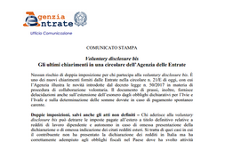 Voluntary disclosure bis: circolare Agenzia delle Entrate con nuovi chiarimenti