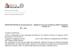 Rimborsi IVA 2021: l'Ade chiede ancora documenti già in suo possesso