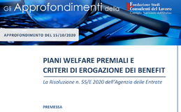 Welfare aziendale, quali criteri per i benefit? L'approfondimento dei CdL