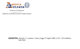 IVA in edilizia: quando si applica l'aliquota agevolata ai beni finiti? 