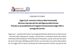 Ufficiale: proroga scadenze fiscali per blocco del sito dell'Agenzia delle Entrate