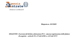 30 aprile 2025: termine ultimo per la detrazione dell'IVA sulle fatture ricevute nel 2024