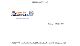 ISA 2026: ecco la circolare dell'Agenzia delle Entrate