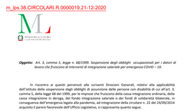 Cassa integrazione, la CIG Covid congela l'obbligo di assunzione di lavoratori disabili