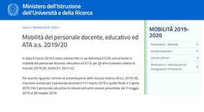 Mobilità 2019/2020 docenti, educatori e ATA: date e istruzioni per le domande
