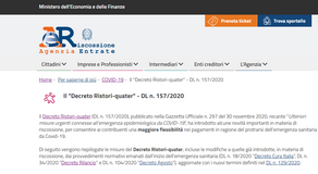 Rottamazione ter e saldo e stralcio: la proroga al 1° marzo 2021 nel decreto Ristori quater