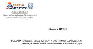 Figli a carico over 30, bonus fiscali a doppio binario