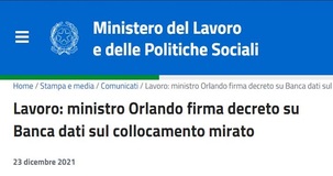 Assunzioni disabili: la banca dati sul collocamento mirato diventa operativa