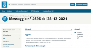 Crisi d'impresa, in arrivo la certificazione unica dei debiti contributivi INPS