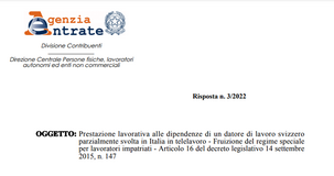 Smart working e telelavoro, residenza e sede dell'attività rilevanti per le agevolazioni impatriati