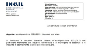 Autoliquidazione INAIL 2022, istruzioni per datori di lavoro: scadenza il 16 febbraio