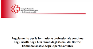 Formazione Commercialisti ed Esperti contabili: il nuovo Regolamento 2022