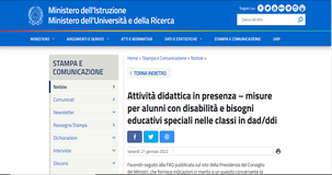 Alunni con disabilità o BES: quando la classe è in DAD possono fare didattica in presenza