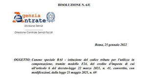 Rimborso canone RAI speciale per bar, ristoranti e alberghi: il codice tributo per la compensazione con F24