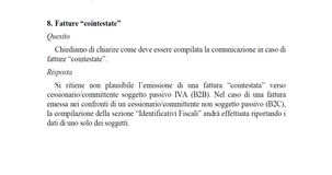 La fattura elettronica cointestata
