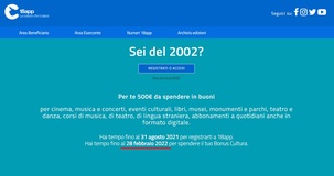 Carta 18 app in scadenza per i nati nel 2002: bonus cultura utilizzabile entro il 28 febbraio 2022