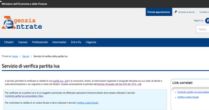Controllo partita IVA: come fare la verifica sul sito dell'Agenzia delle Entrate