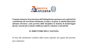 Adempimento spontaneo attività finanziarie estere: in arrivo le comunicazioni delle Entrate